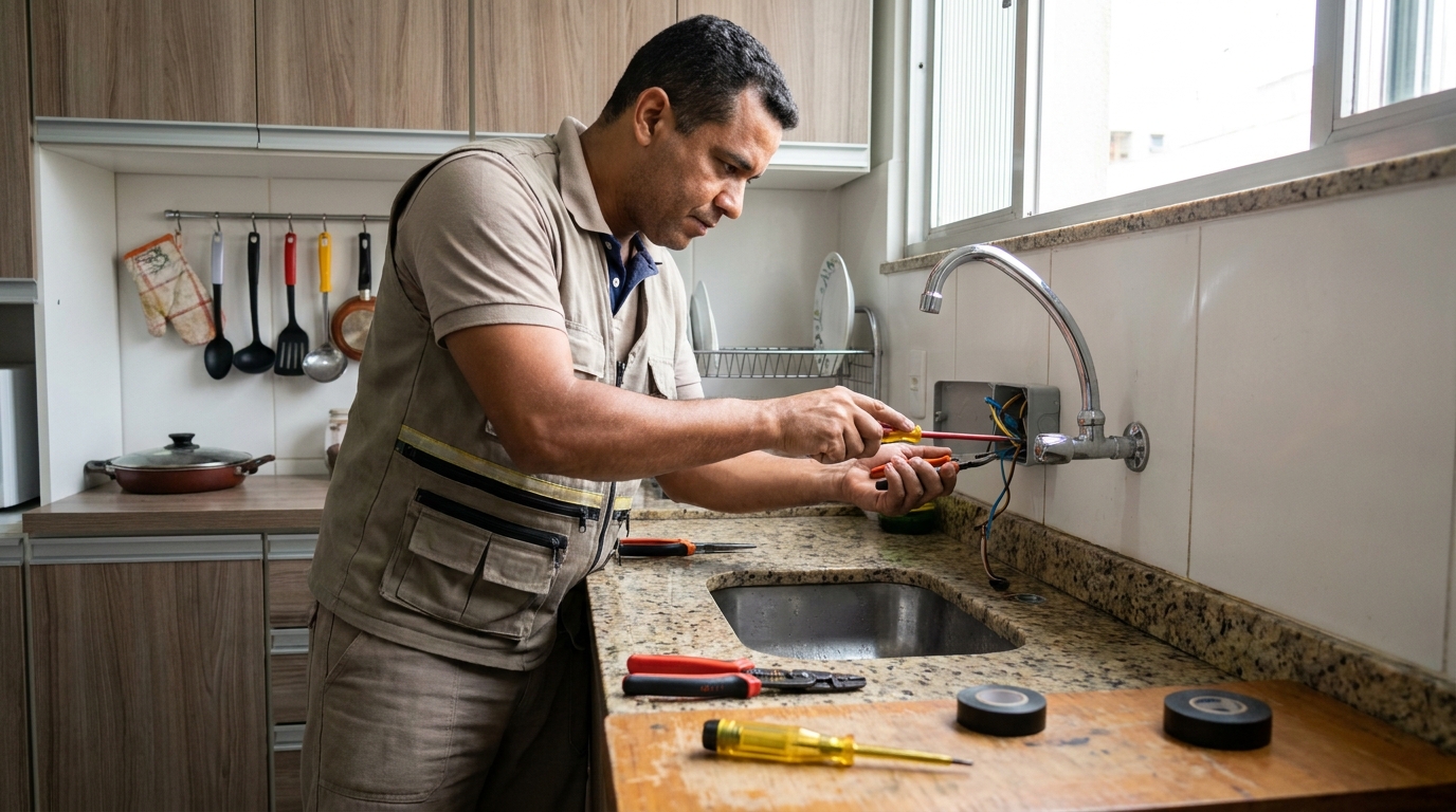 Instalação em Cozinha ou Área Gourmet em Vila Velha‑ES